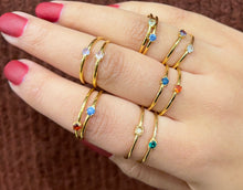 Load image into Gallery viewer, Birthstone Solitaire Ring