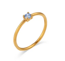 Load image into Gallery viewer, Birthstone Solitaire Ring