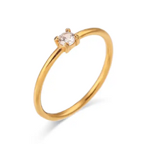 Load image into Gallery viewer, Birthstone Solitaire Ring