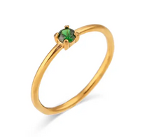 Load image into Gallery viewer, Birthstone Solitaire Ring