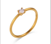 Load image into Gallery viewer, Birthstone Solitaire Ring