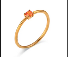 Load image into Gallery viewer, Birthstone Solitaire Ring