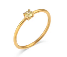 Load image into Gallery viewer, Birthstone Solitaire Ring