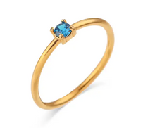 Load image into Gallery viewer, Birthstone Solitaire Ring