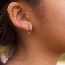 Load image into Gallery viewer, 14K Heartfelt Hoop Earrings