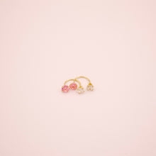 Load image into Gallery viewer, 14K Double Illusion Stud Earrings