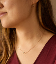 Load image into Gallery viewer, 14K Sideways Cross Necklace