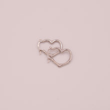 Load image into Gallery viewer, 14K Heartfelt Hoop Earrings
