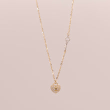 Load image into Gallery viewer, 14K Heart's Key to Love Necklace