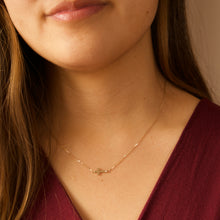 Load image into Gallery viewer, 14K Sideways Cross Necklace