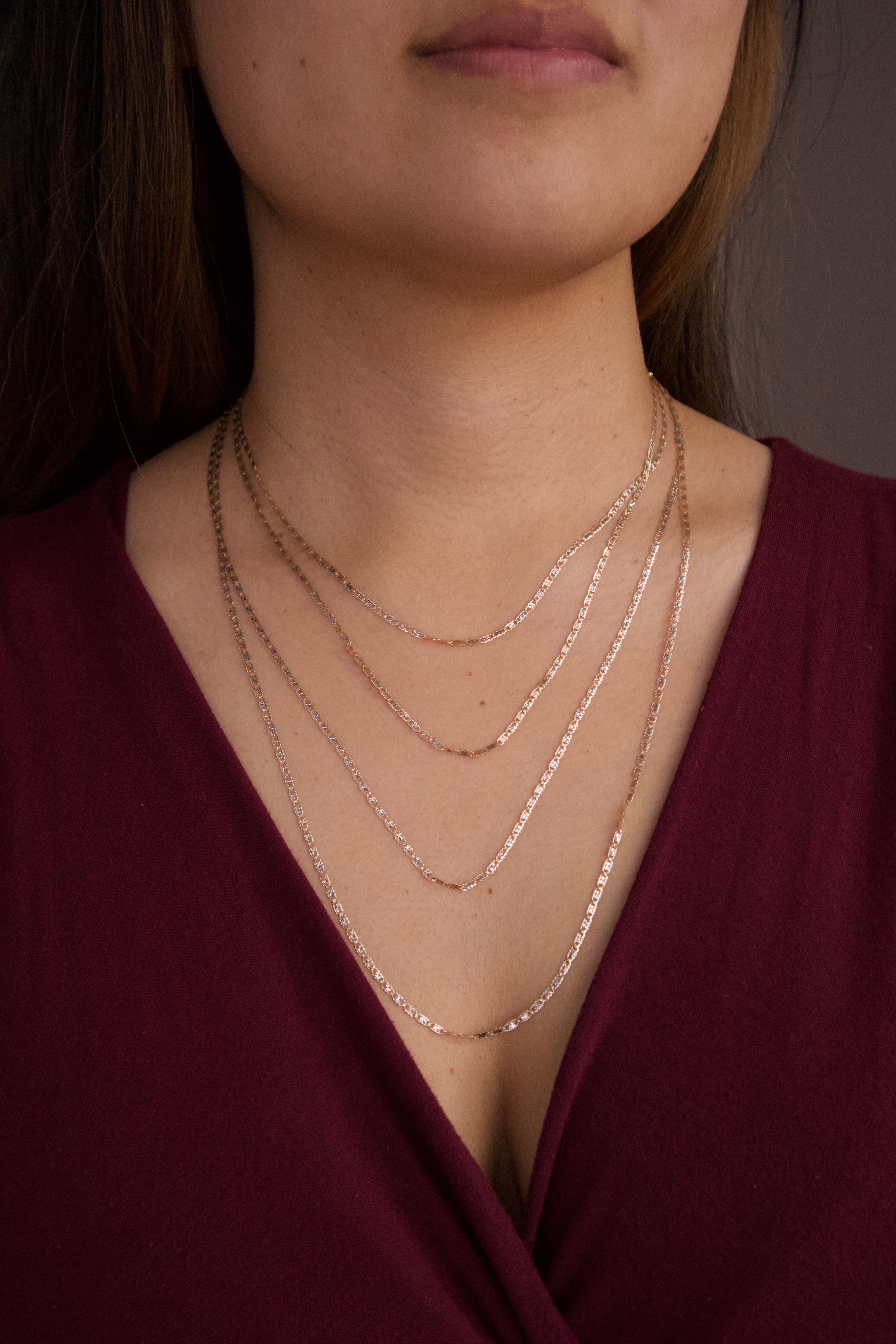 Tri-Color Valentino Chain 2.0mm