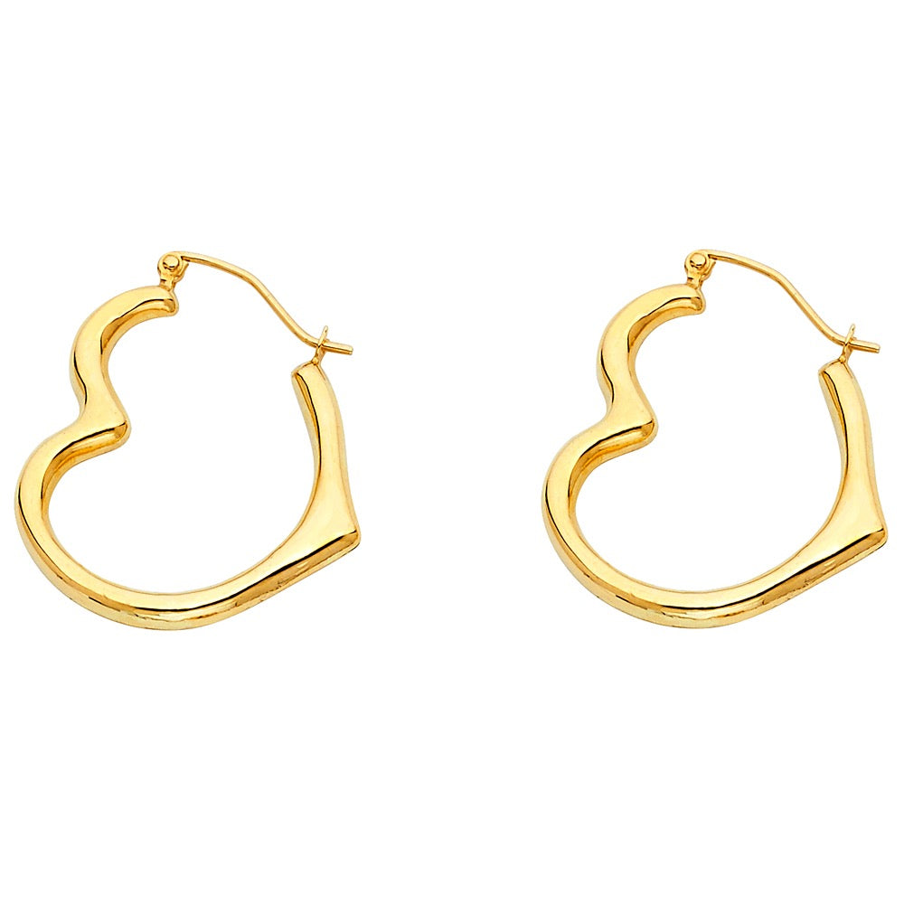 Heart hoop Earrings