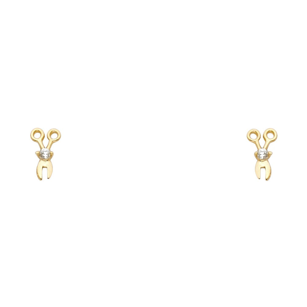 Scissors Stud Earrings