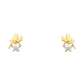 Fairy Star CZ Stud Earrings