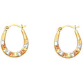 Greek Key Hoop Earrings