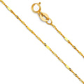 Gold Singapore Bar Chain