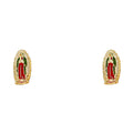 Lady of Guadalupe Enamel Stud Earrings