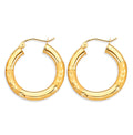 Chunky Tube Hoop Earrings