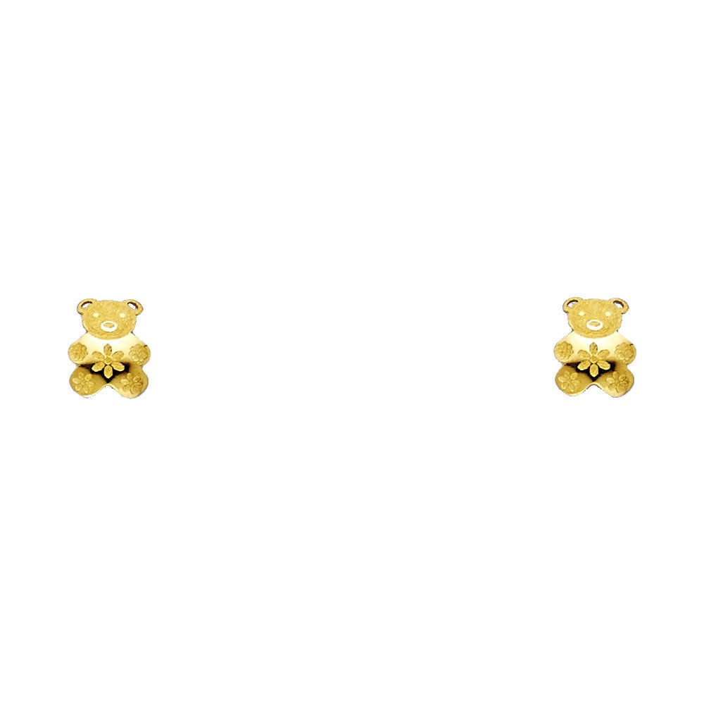 Teddy Bear Stud Earrings
