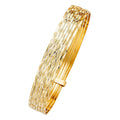 Diamond-Cut 7-Row Bangle Bracelet (Semanario)