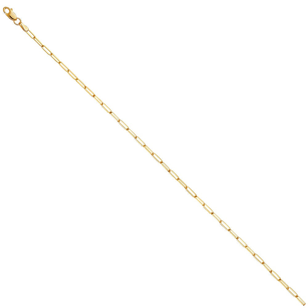 14K Gold Paperclip Chain