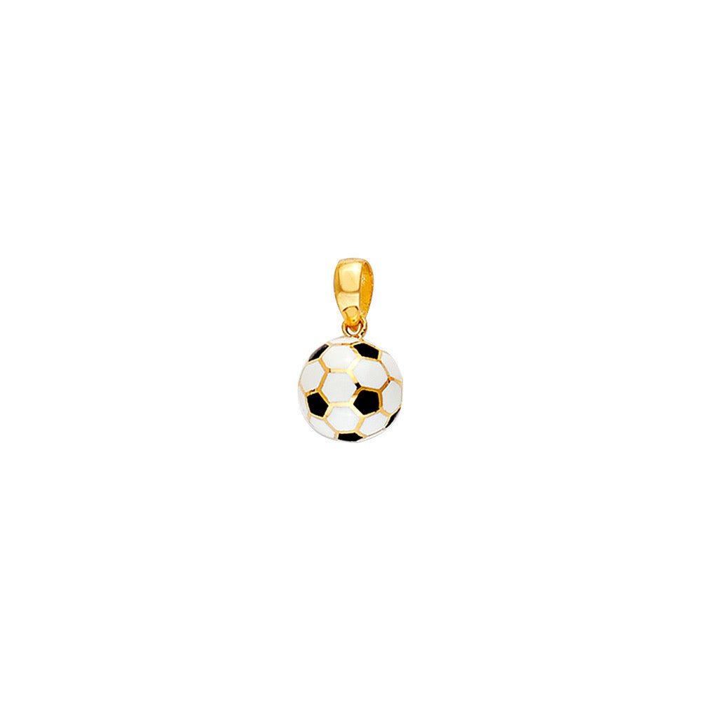 Enamel Soccer Ball Pendant