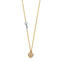 Pavé Heart Locket & Key Charm Necklace