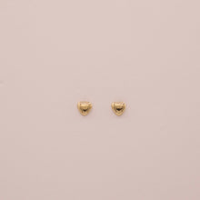 Load image into Gallery viewer, 14K Mini Heartbeat Stud Earrings
