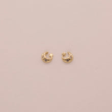 Load image into Gallery viewer, 14K Moon Stud Earrings
