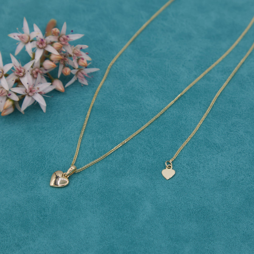 14K Heart Embrace Necklace